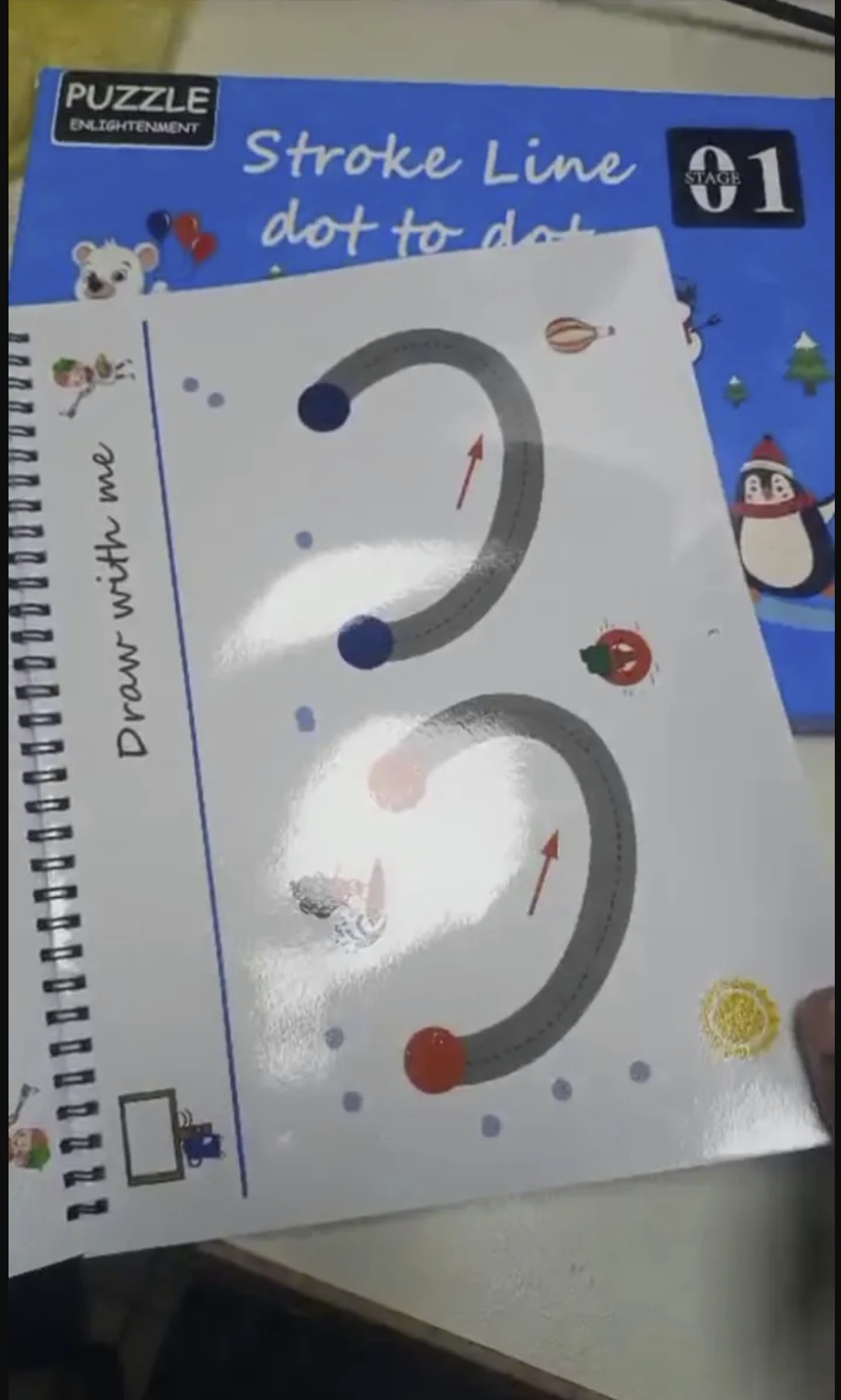 Magic Tracing Book ( 64 pages + 2 Pen & 1 Eraser )