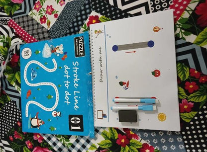 Magic Tracing Book ( 64 pages + 2 Pen & 1 Eraser )